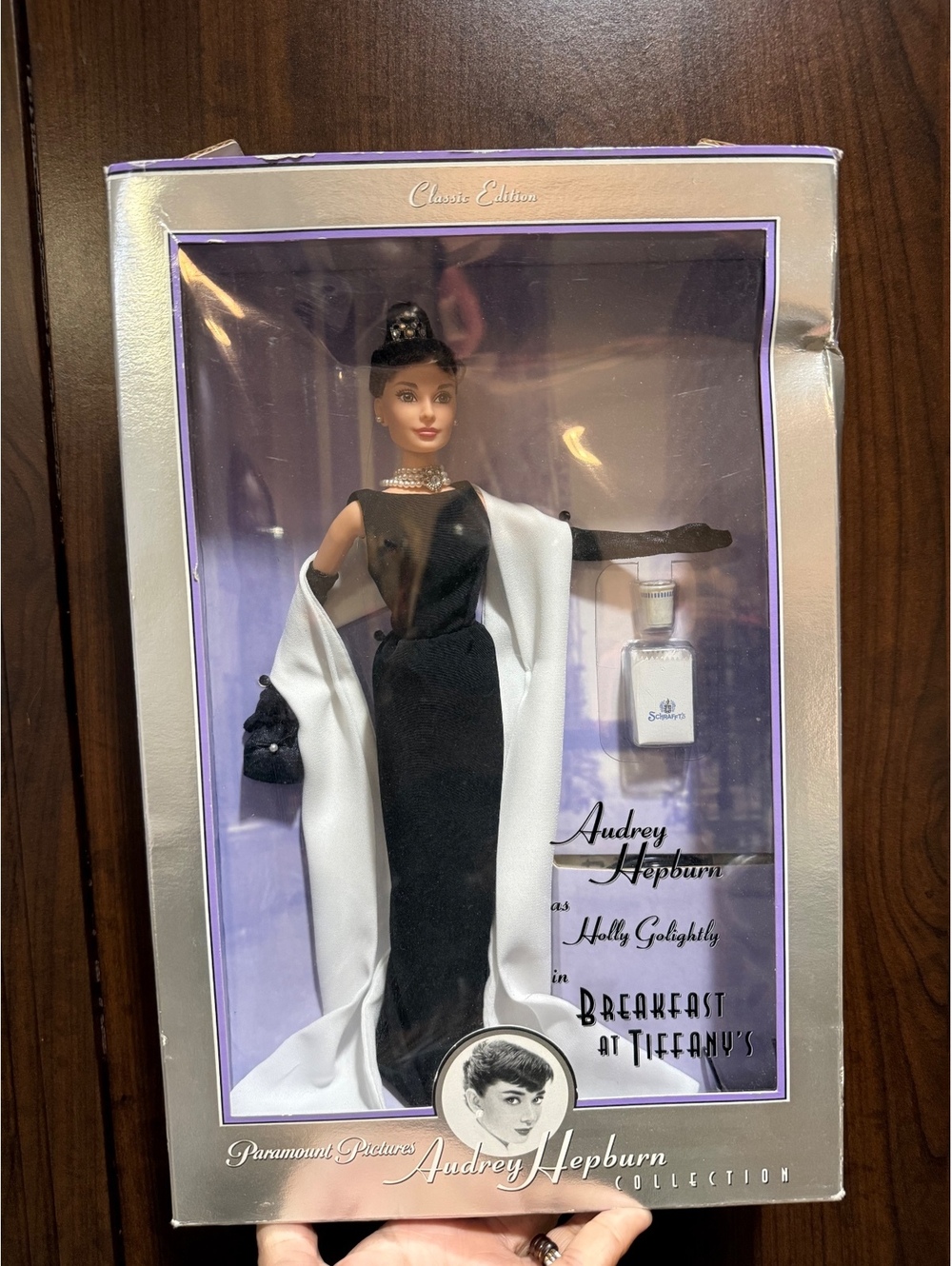 1998 Mattel Audrey Hepburn Breakfast at Tiffany's Barbie Doll #20355 Boxed